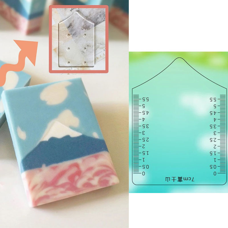 Soap Making Hobby - Dağ desen kazıyıcı kaburga sabun yapma