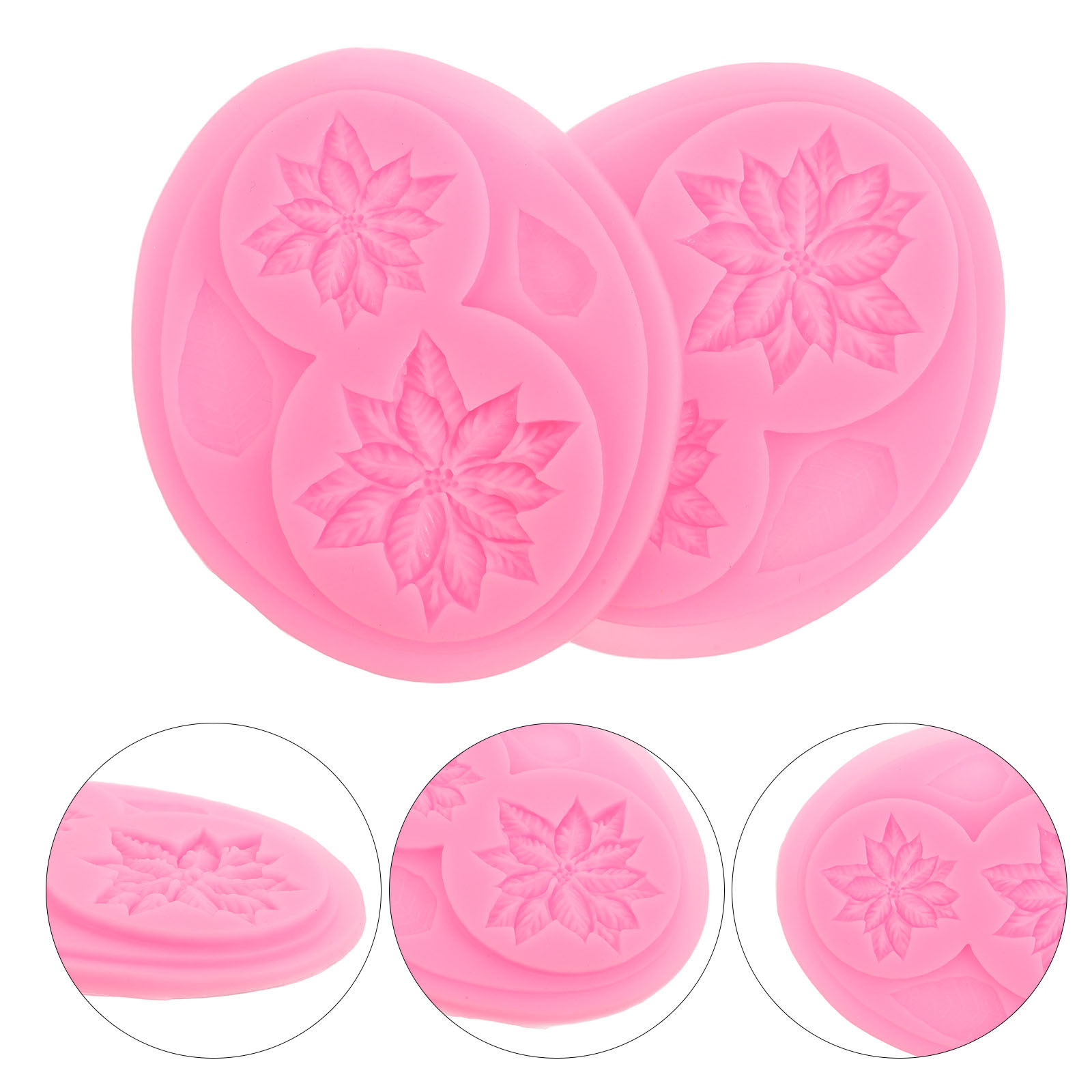 Soap Making Ins - 2 Adet Çiçek Desenli Silikon Kalıp,