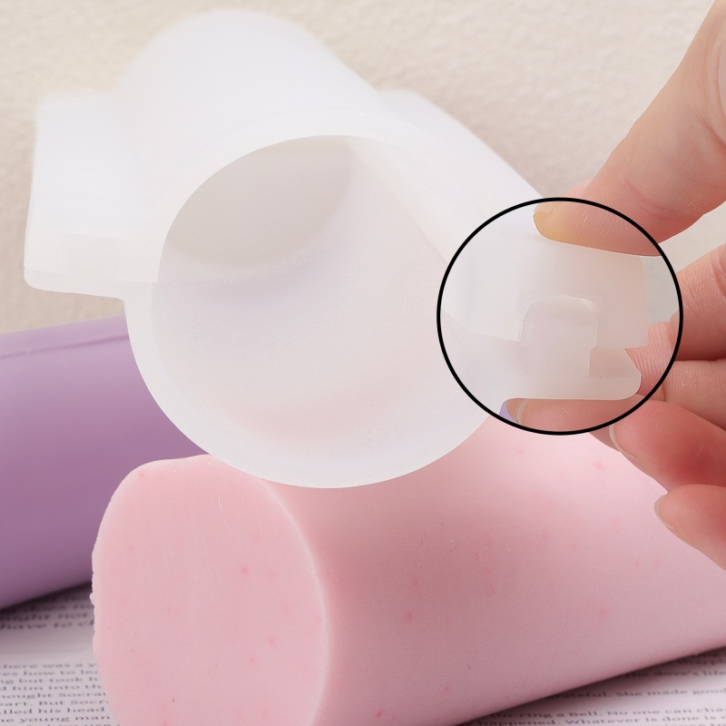 Quality Soap Making Kit - Uzun Kalp Şeklinde Silikon Sabun Kalıbı