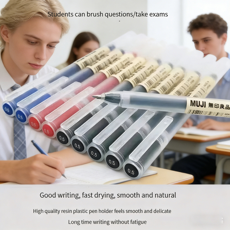Muji Stationery Gel Pen - 6/8 adet MUJIs tükenmez kalem seti,