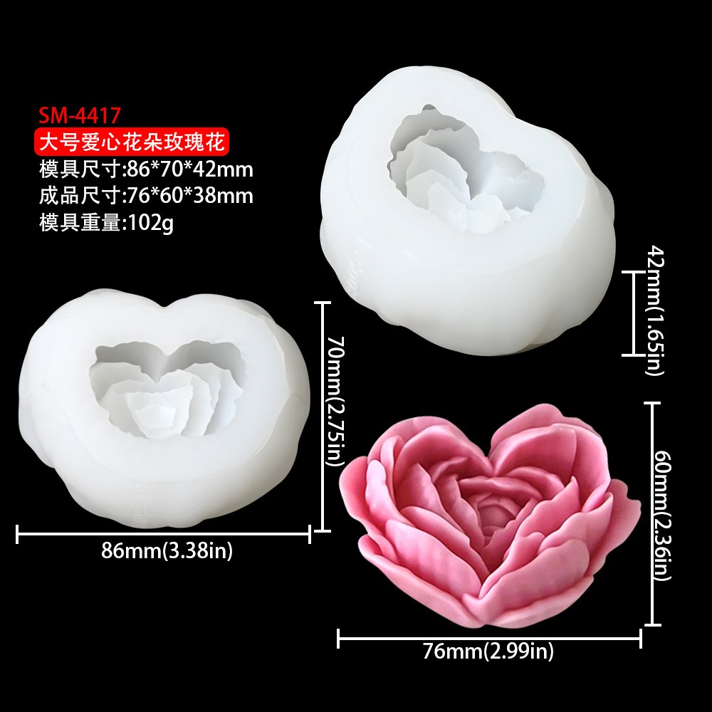Quality Soap Making Kit - En Kaliteli Ekstra Büyük 3D Çiçek