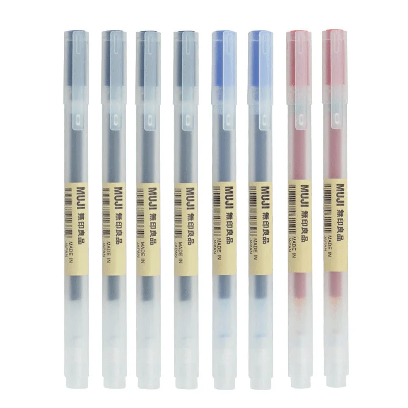 Muji Stationery Gel Pen - 6/8 adet/takım Kawaii MUJIs Jel Kalem