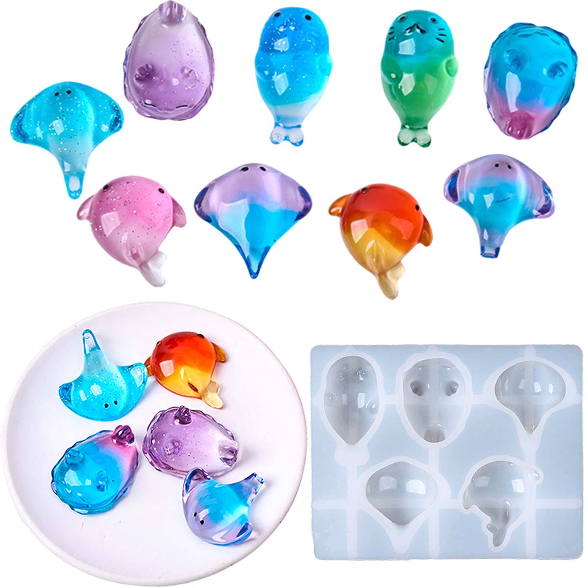Soap Making Ins - 3D Şifalı Kawaii Manta Ray Balinası