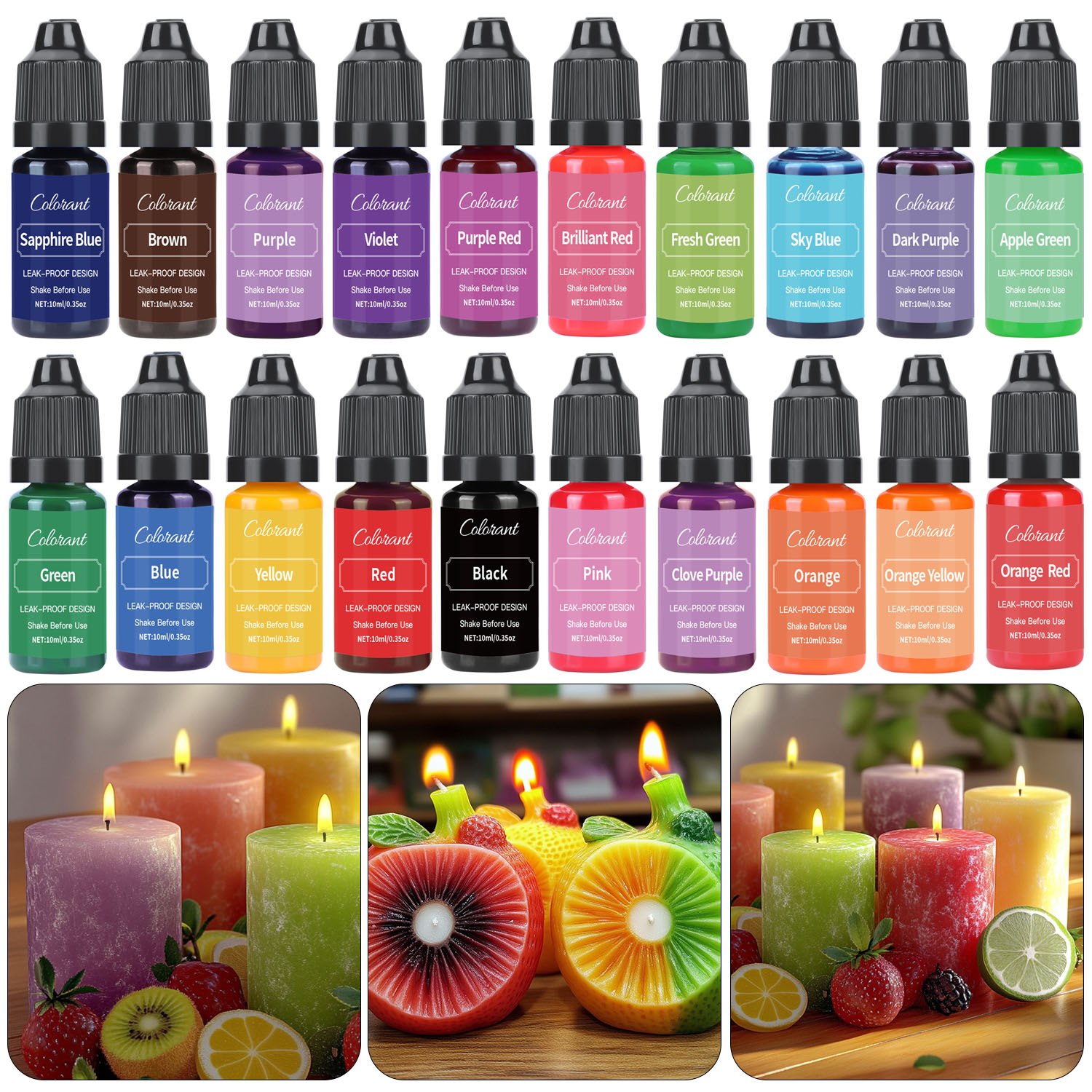 Soap Making Dye - Soya balmumu mum yapımı için sıvı