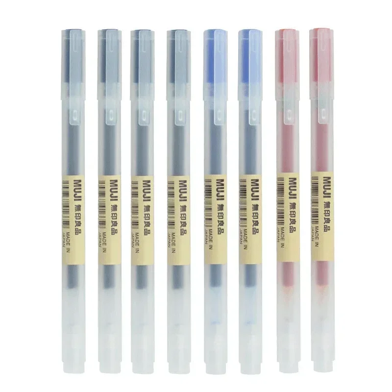 Muji Stationery Gel Pen - 6/8 adet/takım MUJIs jel kalem siyah/kırmızı/mavi