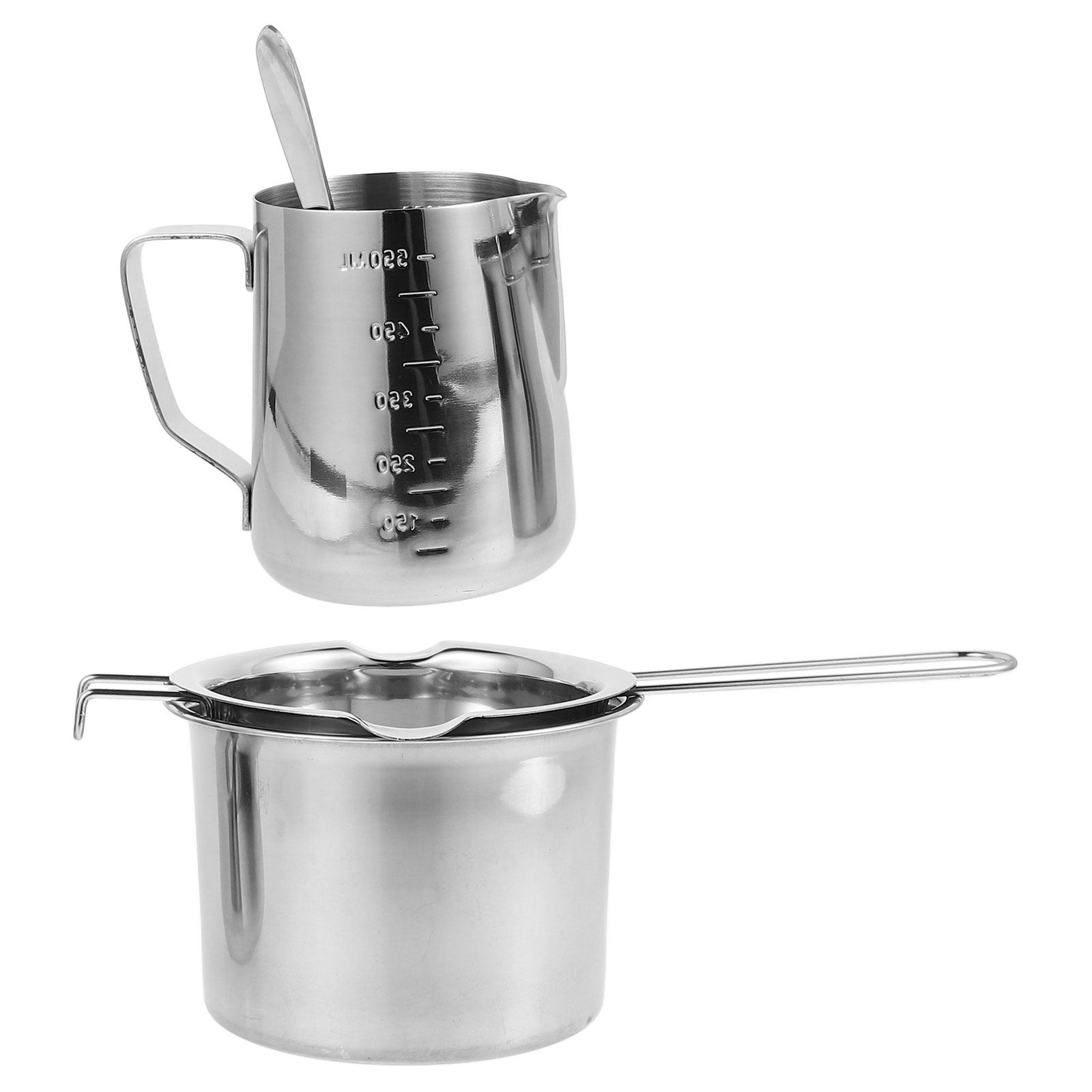 Soap Making Double Boiler - 1 Set Isıya Dayanıklı Paslanmaz Çelik
