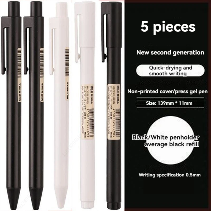 0.5mm Siyah/Beyaz Jel Kalem Si - Muji Stationery Gel Pen incelemesi ve fiyatı