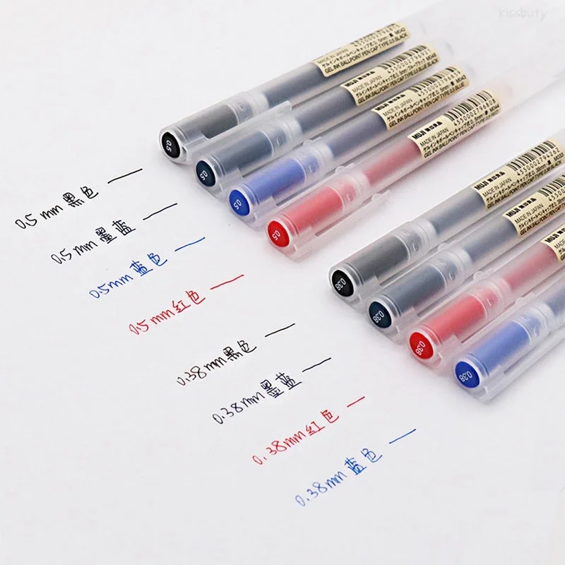 10-30 adet/takım 0.38/0.5mm Je - Muji Stationery Gel Pen incelemesi ve fiyatı