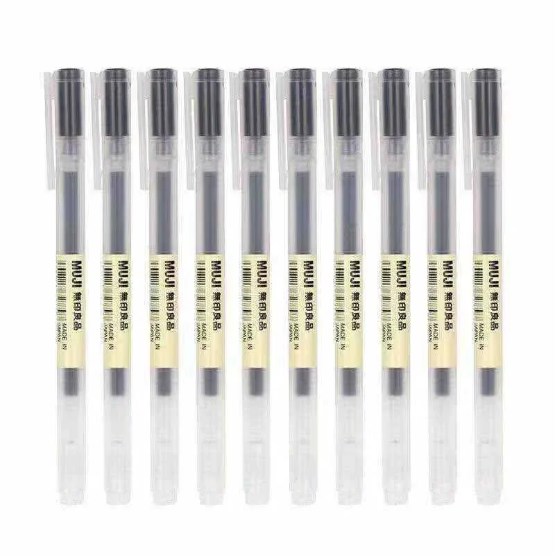 10-30 adet/takım 0.38/0.5mm Je - Muji Stationery Gel Pen incelemesi ve fiyatı