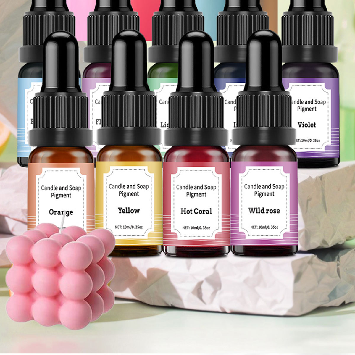 36 renk 10 ml Mum Boyalar Pigm - Soap Making Dye incelemesi ve fiyatı