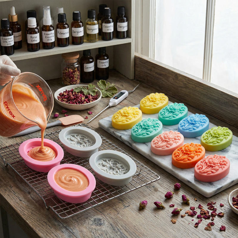 4 Çiçek şekilli silikon kalıp, - Soap Making Ins incelemesi ve fiyatı