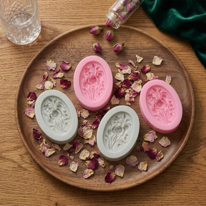 4 Çiçek şekilli silikon kalıp, - Soap Making Ins incelemesi ve fiyatı