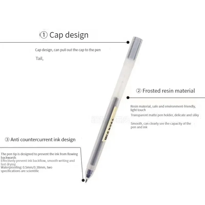 6/8 adet/takım MUJIs jel kalem - Muji Stationery Gel Pen incelemesi ve fiyatı